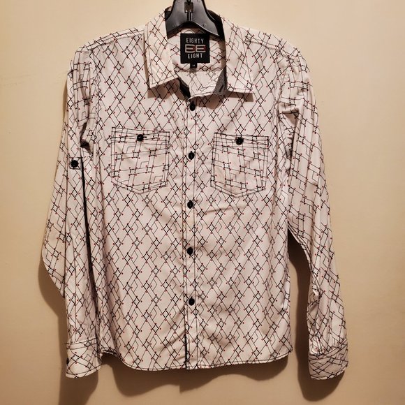 Boys Black James Morgan Blazer Sz 12 and Eighty Eight Long Sleeve Shirt Sz 14 - Picture 13 of 15